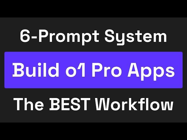 How to build full-stack apps with OpenAI o1 pro - Part 1