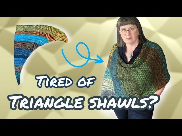 The MOST Wearable Shawl Shape Modification | Tip Jar Tutorial