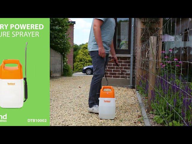 Toolland pressure sprayer - garden sprayer 6 L - pressure sprayer with rechargeable battery