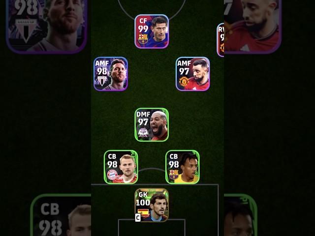 Robert Lewandowski CF 99 eFootball 2024 Formation 4-1-2-3