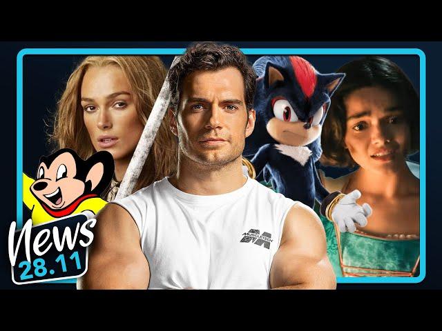 Henry Cavill dreht wieder, Keine Fluch der Karibik-Rückkehr, Snow White Trailer, Sonic 3 | FilmNews