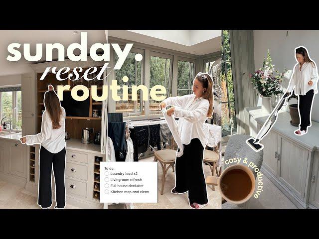 SUNDAY RESET ROUTINE 🫧 productive & cosy sunday vlog 