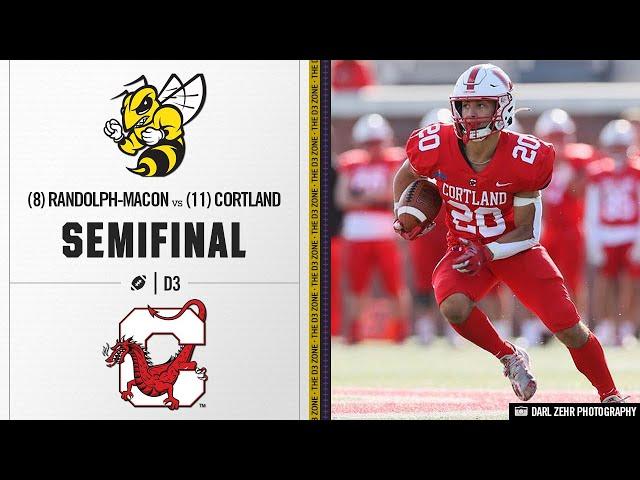 #8 Randolph-Macon vs. #11 Cortland Highlights | D3 Football Semifinals 2023