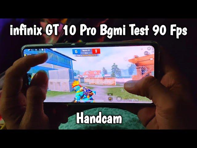 infinix GT 10 Pro Bgmi Test 90 Fps  Handcam Gameplay