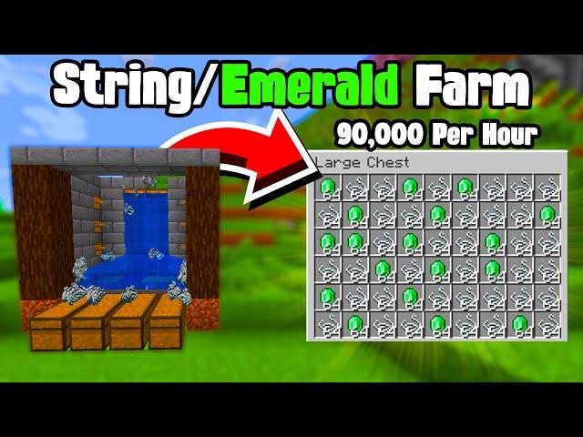 How to Build Infinite String + Emeralds Farm for Minecraft 1.21+