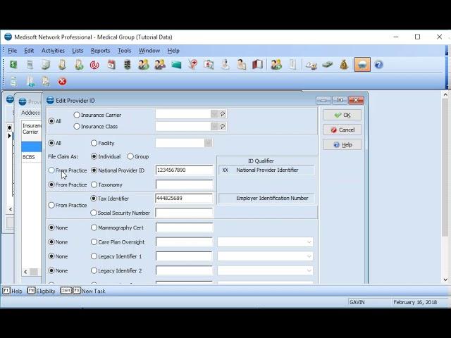 How to Setup NPI and TaxID in Medisoft