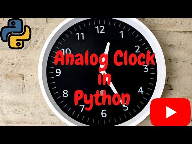 ANALOG CLOCK Design In Python IDLE Shell