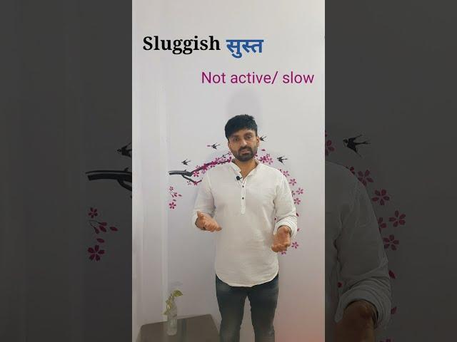 सुस्त | SLUGGISH | Vocabulary | Daily use English Sentences | Preeti and Sachin | #shorts