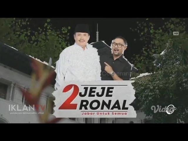 Iklan Paslon Jeje-Ronal Pilgub Jabar 2024 "Jabar Untuk Semua" Versi 1 30sec (2024)