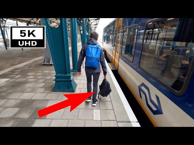 How a train driver prevents back pain: 's-Hertogenbosch - Eindhoven CABVIEW HOLLAND FLIRT 3/11/2021