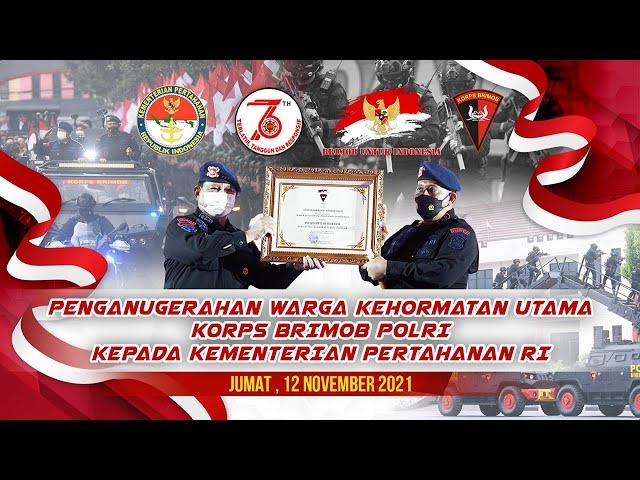 SAH !!! Menhan Prabowo Subianto Dianugrahkan Warga Kehormatan Utama Koprs Brimob Polri