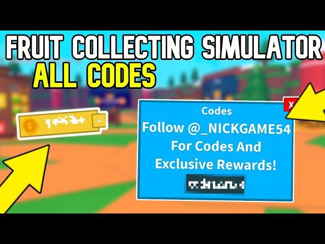 ROBLOX | Fruit Collecting Simulator ALL WORKING CODES!