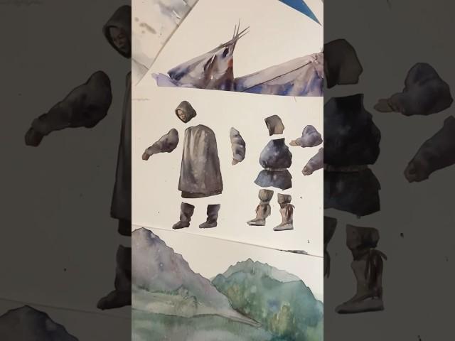 How our artist painted the inhabitants of Yamal