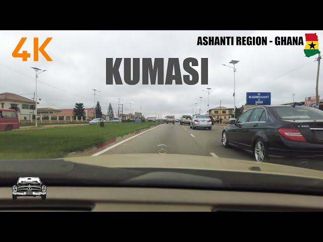 Sofoline Road Drive from Tanoso in Kumasi Ghana 4K