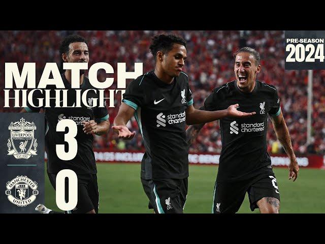 HIGHLIGHTS: Liverpool 3-0 Manchester United | Sell-out crowd for USA Tour win