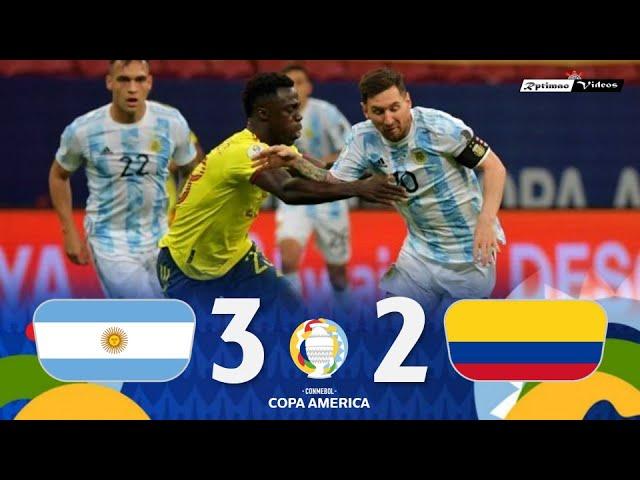 Argentina 1 (3) x (2) 1 Colombia ● 2021 Copa América Semifinal Extended Goals & Highlights HD