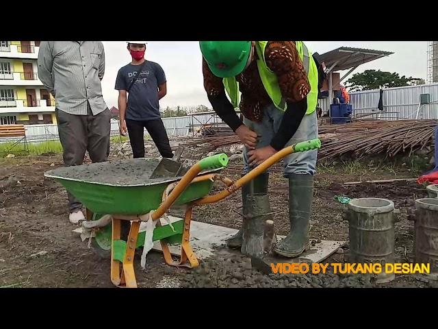 Proses Pengujian Slump Test Beton