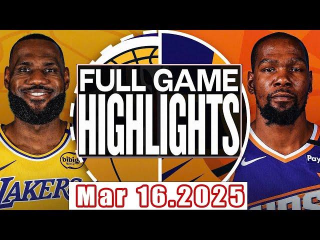 Los Angeles Lakers VS Phoenix Suns Full Game Highlights Mar 16,2025 NBA Season 2024-25