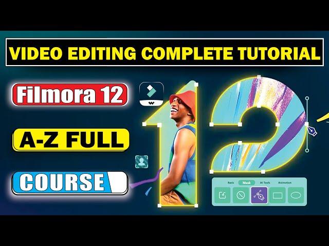 Filmora 12 Tutorial - Video Editing Complete Course by Salih Tutorials