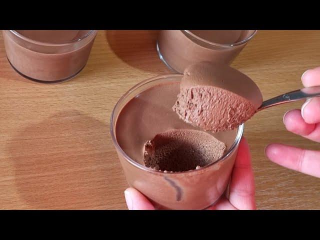 Dessert au chocolat  avec seulement 1 oeuf ! Recette facile et rapide