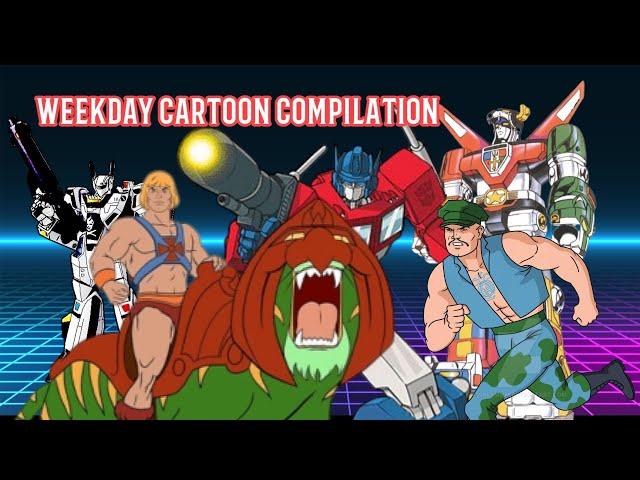 Weekday Cartoon Compilation with commercials and bumpers | 1985