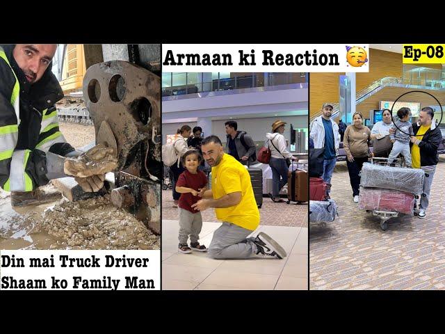 Driving 800 km to winnipeg Airport & papa ko dekh Armaan ki Reaction !