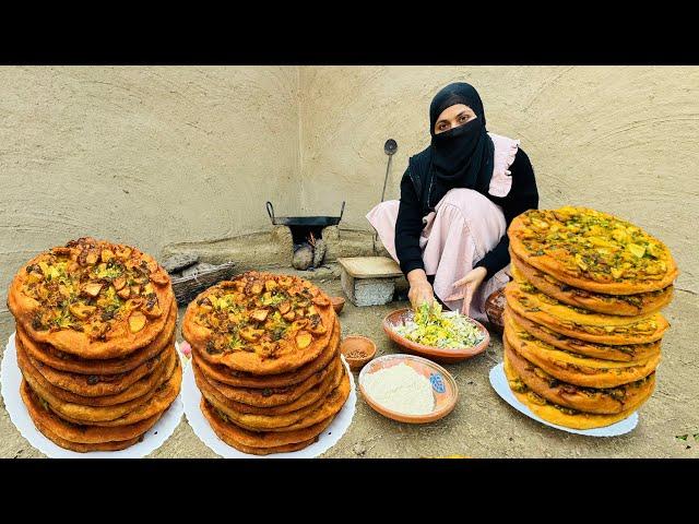 Rainy day special recipe,Spicy basan naan,Aloo Naan Recipe,crispy masala fry recipe,village life