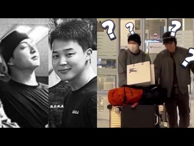 where did they go? BTS's Jimin and Jungkook arrive in the city with suitcases