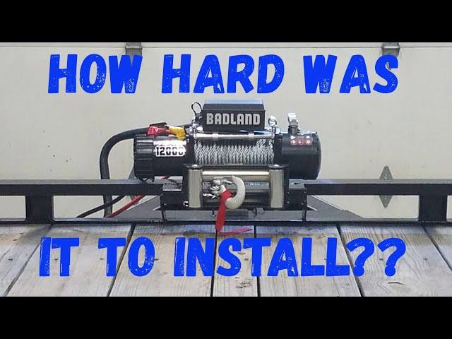 How To Install A Winch On Your Trailer- Harbor Freight 12,000 Pound Winch!!