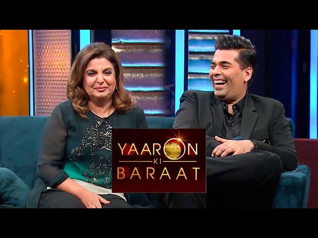 Yaaron Ki Baraat - Farah Khan , Karan Johar - Hindi Hilarious Comedy Celebrity Show Zee Tv