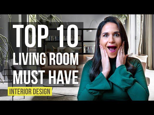 Top 10 Interior Design Ideas and Home Decor for Living Room