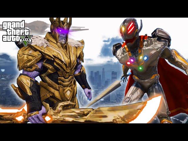 GTA 5 - Infinity Ultron VS King Thanos | The Infinity Gauntlet Battle !!