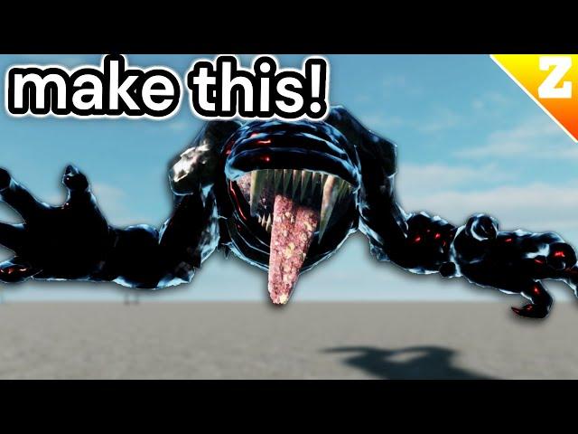 How To Make A SCARY MONSTER + Animations / Rigging in Roblox Studio (Make A Horror Game)
