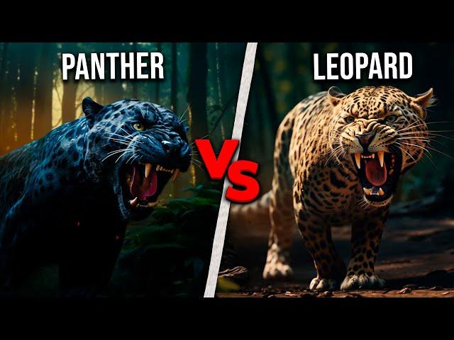 Panther(Jaguar) vs Leopard : Who would win a fight?