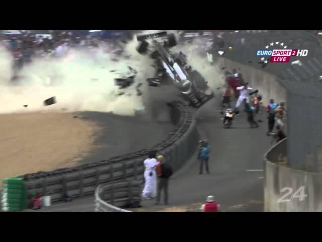 Le Mans crash 2011 - Allan McNish