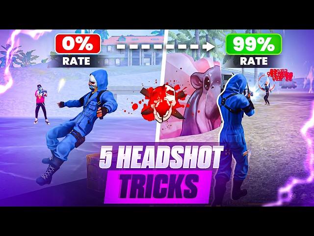 Top 5 Best Headshot Tricks ️ Free Fire 99% Headshot Rate Tips & Tricks 2025 !!