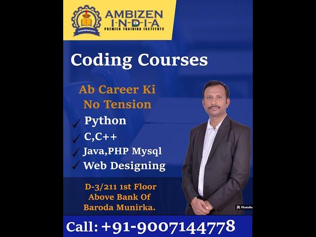 Coding Course near me Munirka Delhi | Affordable Reliable Trusted Job Oriented Course 9007144778