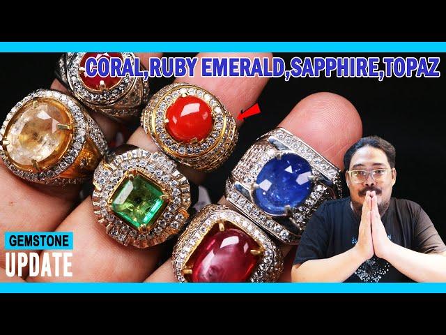 GEMSTONES UPDATE 03092024 - RUBY BURMA MOZAMBIQUE BLUE SAPPHIRE EMERALD ZAMBIA RED CORAL MARJAN