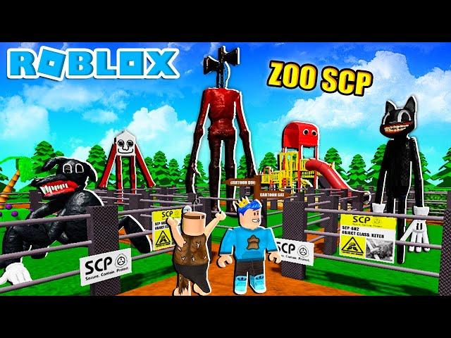 KEBUN BINATANG SCP PERTAMA DI ROBLOX!! SEMUA SCP ADA DISINI SIREN HEAD, CARTOON CAT, CARTOON DOG