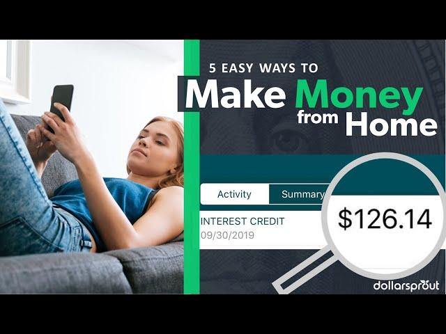 How to Make $1000+ per MONTH from Home  | 5 REAL Side Hustle Ideas