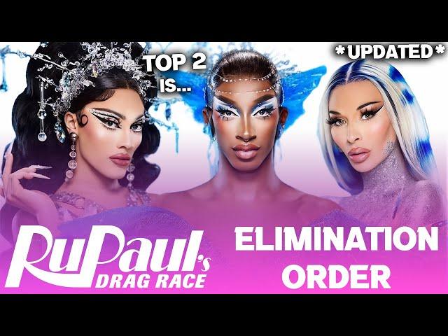 Season 17 *UPDATED* Elimination Order & Top 2 - RuPaul's Drag Race