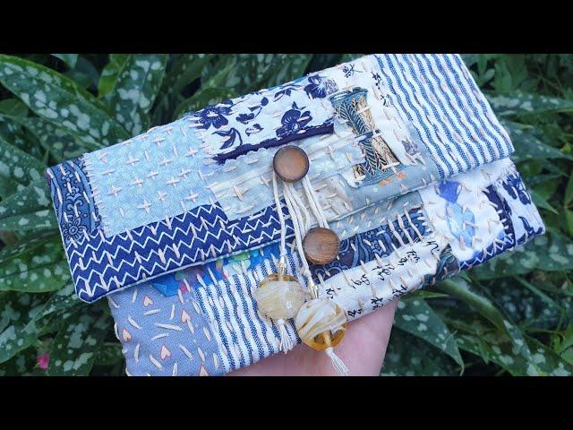 BORO SASHIKO POUCH | Slow Stitching Patchwork Project