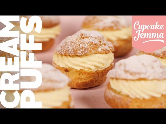 All About Choux! Cream Puff Recipe & Tutorial | Choux Pastry made easy! | Cupcake Jemma