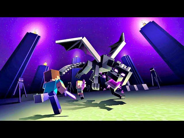 Minecraft - Ending & Ender Dragon Final Boss Fight (4K 60FPS)