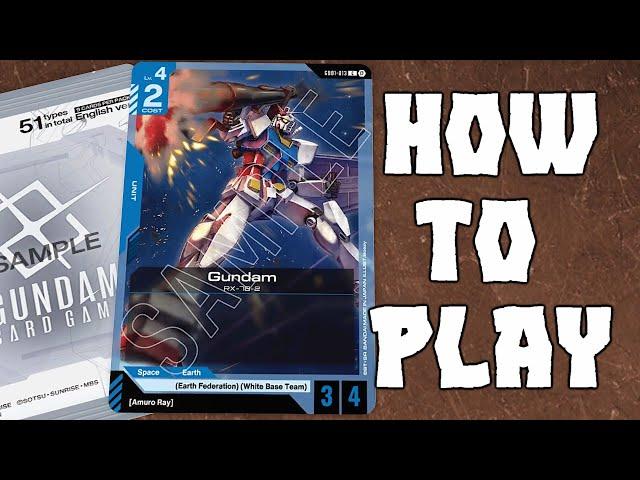 How to (Mostly) Play the new Gundam Card Game in 7 Minutes!