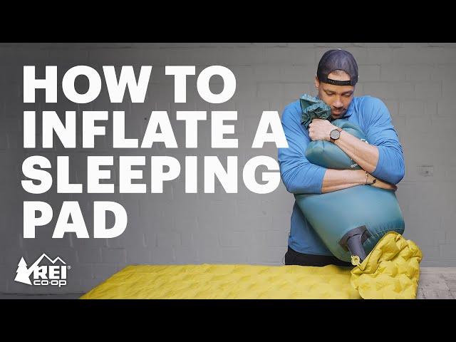 How To Inflate a Sleeping Pad, the non-electric EASY way.