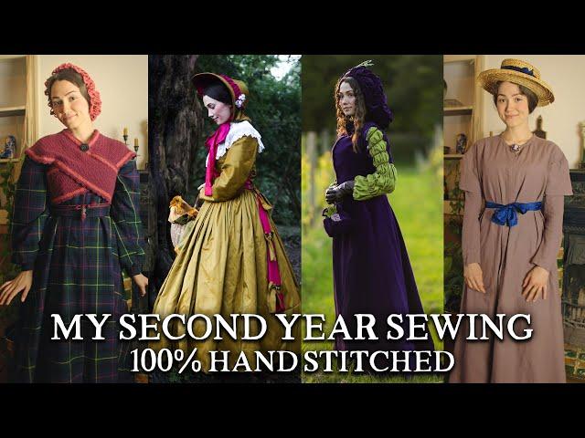 What 900 Hours of Hand Sewing in 12 Months Created: Historical Fashion in My 2nd Year Sewing