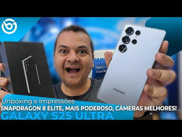 Novo Galaxy S25 Ultra | O Smartphone MAIS PODEROSO da Samsung! Unboxing e Impressões