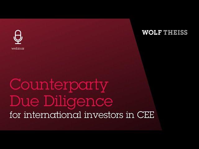 Counterparty Due Diligence for International Investors in CEE