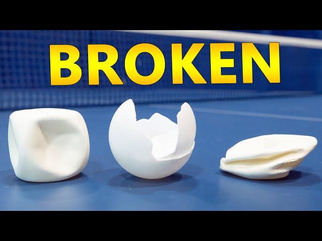 Broken Ping Pong Balls